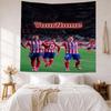 Atletico Madrid Benutzerdefinierte Wanddekoration mit Ihrem Namen Wandteppich Kunst Für Haustiermemorial Geburtstag Hochzeitsfeier Hintergrund Familien Geschenk