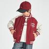 Boys' Casual Color-Block Baseball Jacket