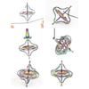 Fingertip Gyro Anti-gravity Super Sound-off Rotated Zinc Alloy Colorful Gyro Stress Relief Fidget Toy Fingertip Spinning Top Decompression Spinner