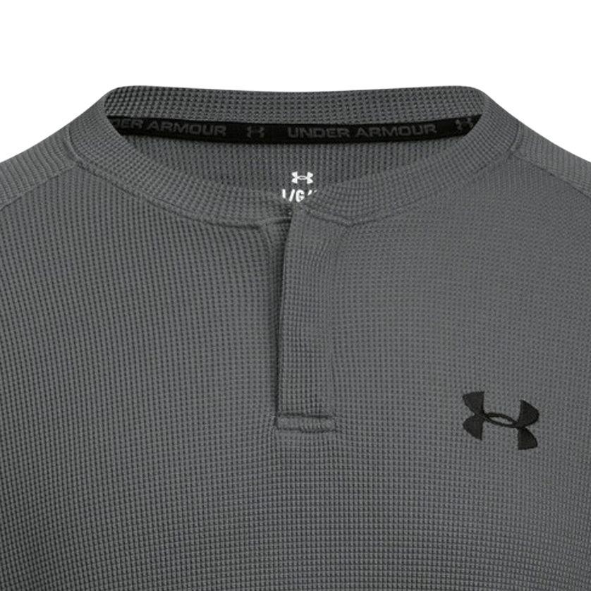 Under Armour T Shirts Men's Castle Rock Gray 025 Henry Collar Moderate 6010174-025