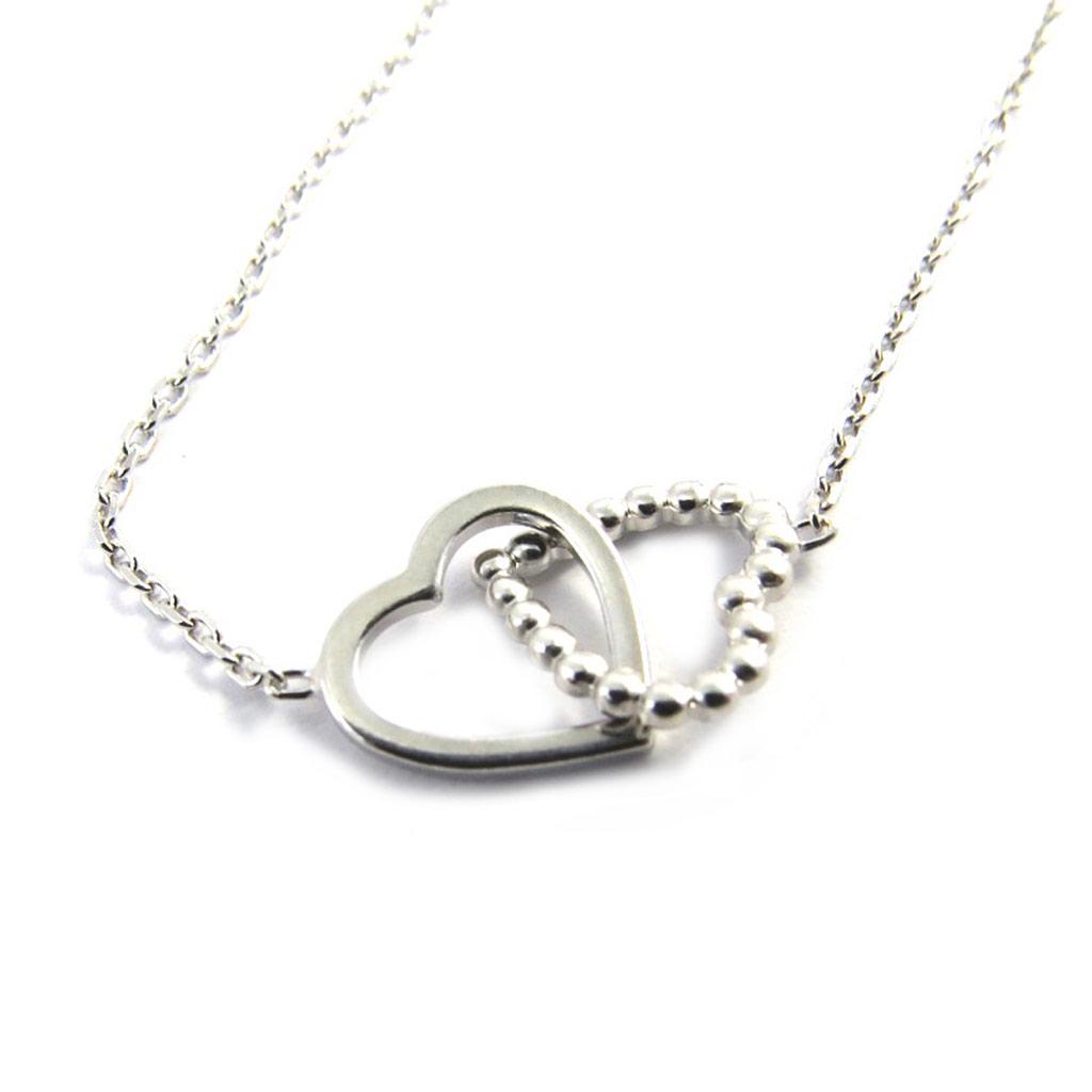 Altesse [M4973] - Stříbrný náramek 'Love' 2 srdíčka