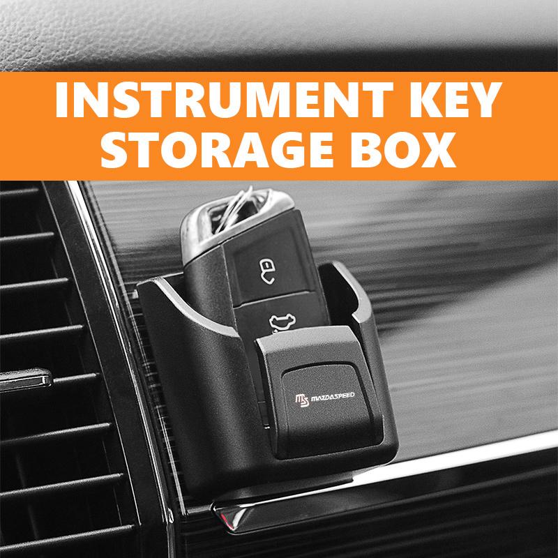 Plastic Car Key Storage Box Dashboard Organizer Stowing Tidying For Mazda 3 Alexa CX4 CX5 CX8 2 3 6 DJ BL BM GJ CX-5 CX5 CX-3 IUE2