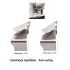Tööstuslik overlock-õmblusmasina reegelõmbluse juhend äärise juhend lap-õmbluse voltija õmblusmasina osad äärise juhend