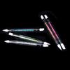 1Pc Nail Art Brush Dotting Tools 2 Way Sculpture Pen Silicone Head Carving Craft ,