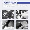 Roll Pin Punch Set with Storage Pouch,Smithing Punch Removing Repair Tools,with Bench Block Pin Punc