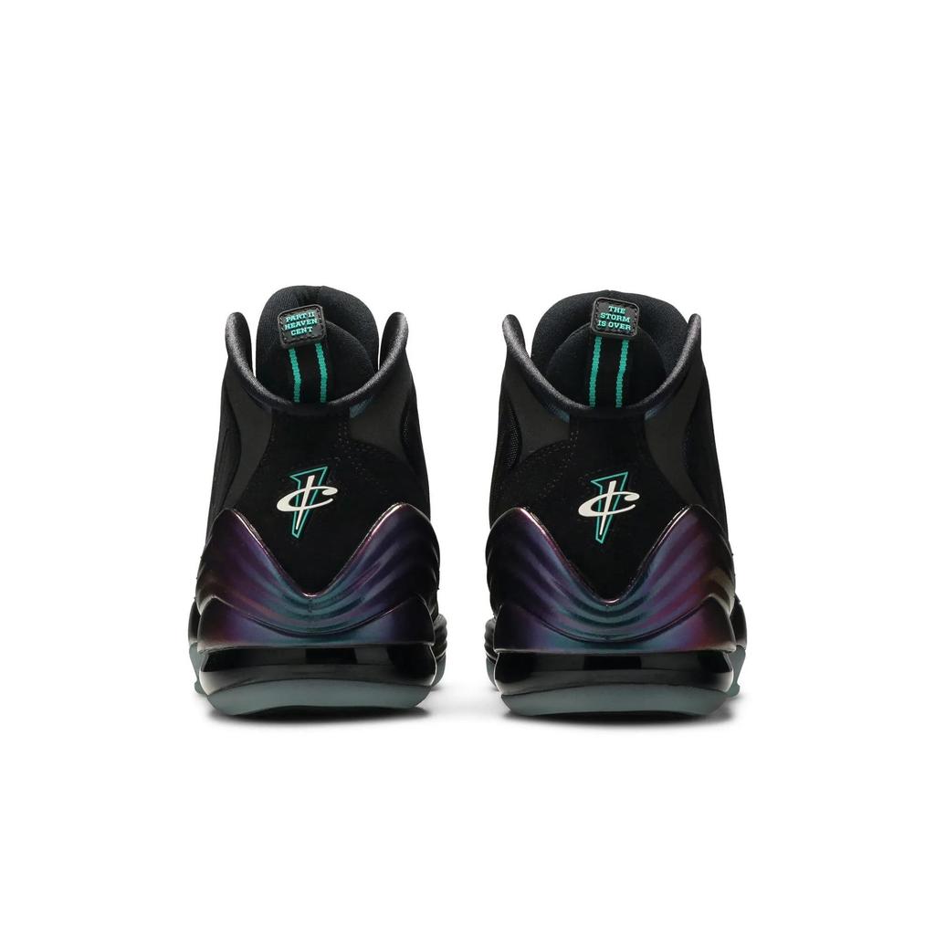 Nike Air Penny 5 'Invisibility Cloak' (Unisex) Black / Atomic Teal-Purple Basketball Shoes 537331 002