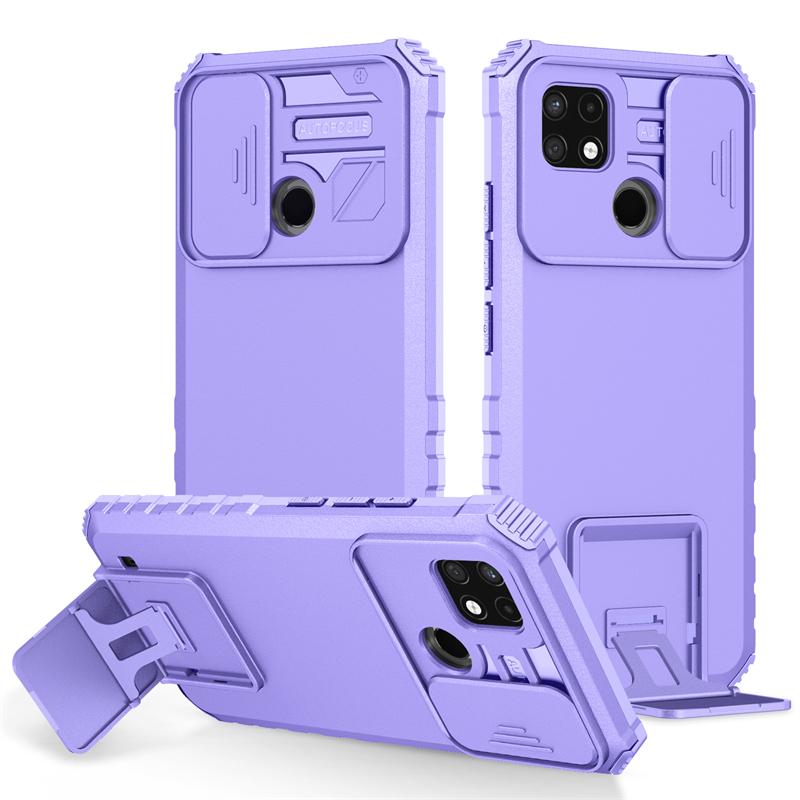 For OPPO Realme C21 Case Slide Camera Protection Phone Case For Realme C21Y C25Y Kickstand Shockproof Armor Holder Back Cover
