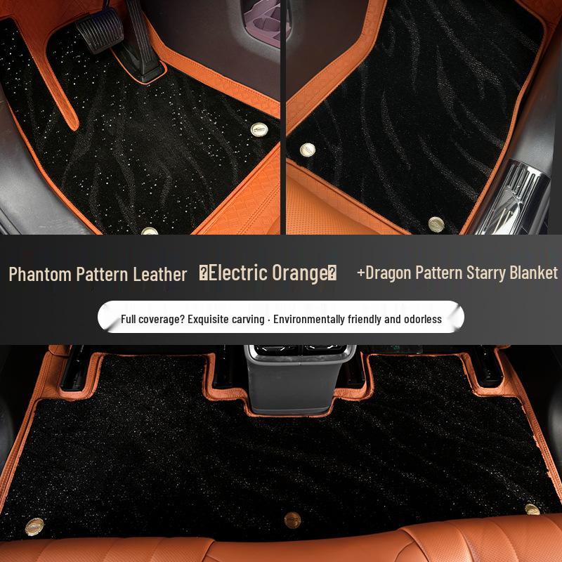 AITO M6 Starry Sky Double Layer Car Mats - Full Coverage for Six or Five-Seater Cars, Interior Decoration.