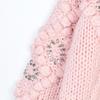 Hand-Crocheted Diamond Knit Women's Slimming Wool Cardigan - Soft, Gentle, Thick, and Stylish