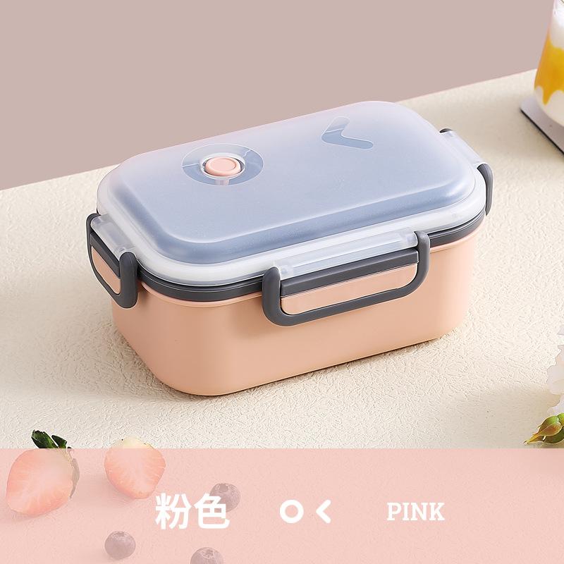 1000 ml tragbare Lunchbox, 2-lagig, mikrowellengeeignet, Bento-Box für Arbeit, Lebensmittel, Schule, Studenten, Erwachsene, Lebensmittelbehälter, frische Lunch-Taschen