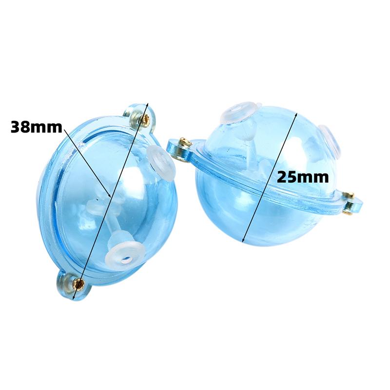 5Pcs Fishing Float Plastic Balls Round River Water Bubble Floats Transparent Bead Hollow Bubble Surface Float Casting ABS
