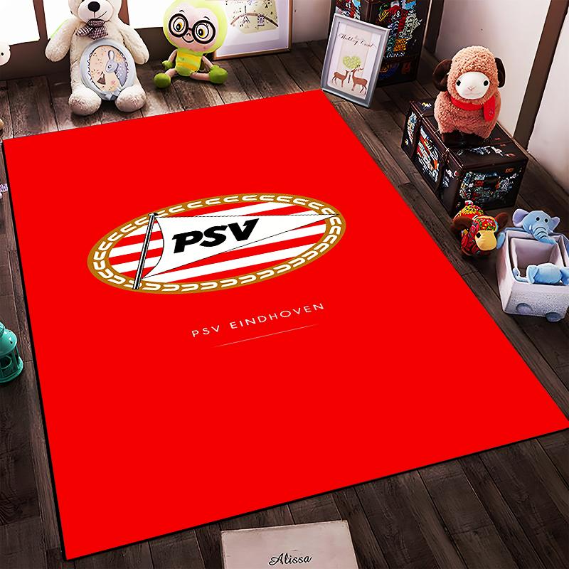 PSV Eindhoven Emblem Design Rug Non-slip rug suitable for living room and bedroom sofas