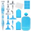 Deluxe Metal Screw Point Diamond Pen Set - Multifunctional DIY 5D Painting Tools for Crafting, Nail Art -Ergonomic Design