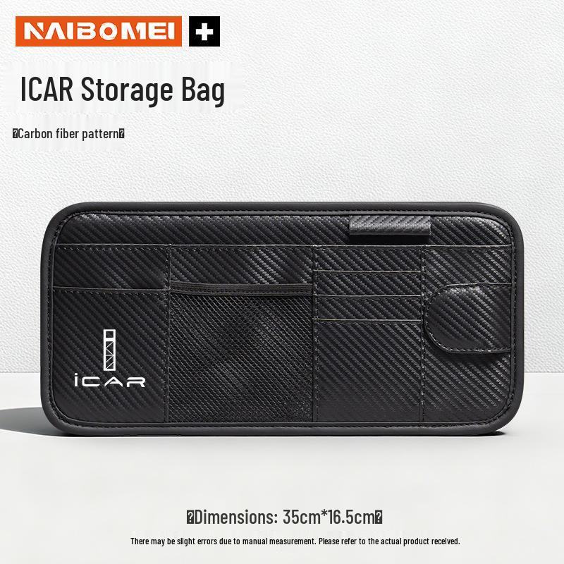 iCAR V23 03T Sun Visor Glasses & Ticket Holder