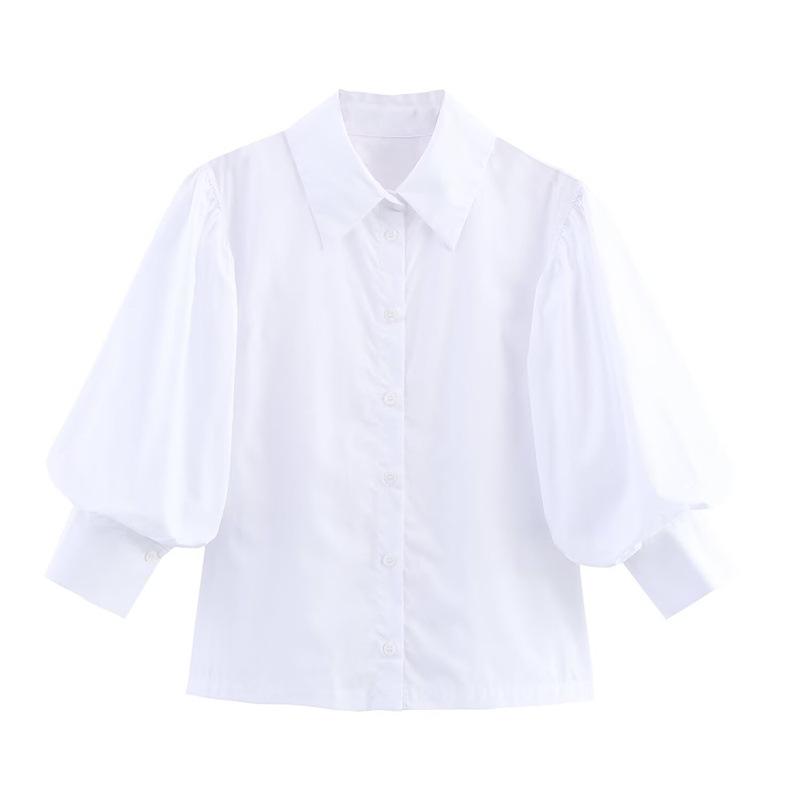 2025 Autumn European & American Style Women's Fashion Versatile Poplin Shirt