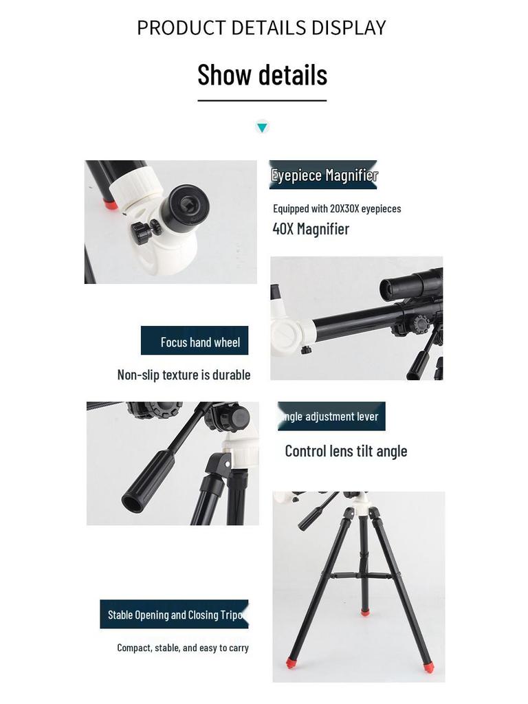 STEM Night Vision Monocular Telescope - Educational Science Toy and Riflescope