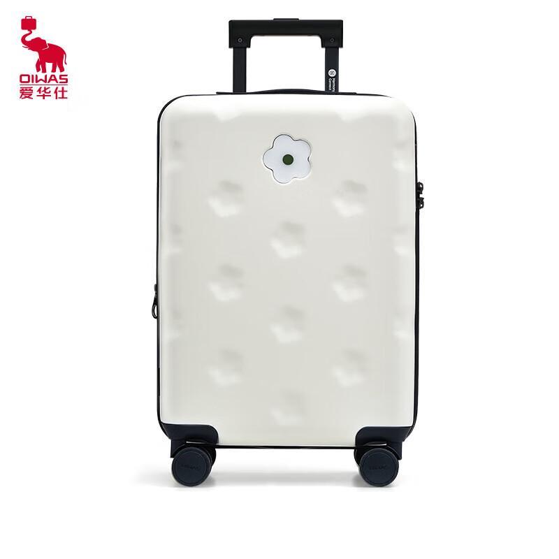 OIWAS 20-inch Smart Charging Luminous Floral Carry-on Luggage 20 inch