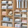 Layered Clothing Storage Frame, Partition Support, Organizational Framework