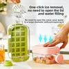 Ice Cube Mold Household Two-in-one Press Ice Kettle with Lid Ice Tray Zero Touch Ice Out Carry Straw Dual-purpose Ice Kettle