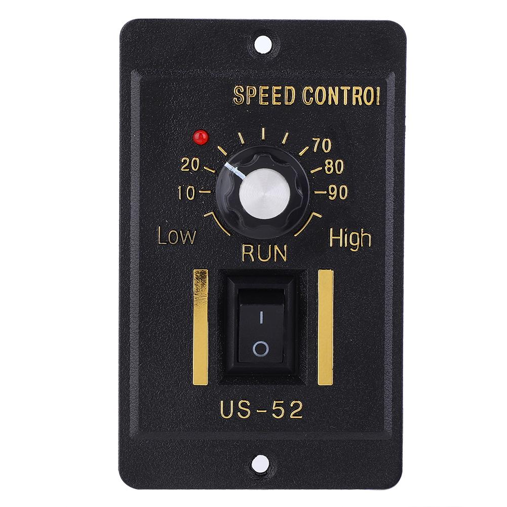 BERM Motor Speed Controller US52 15W Electric Motor Speed Regulator 3.96 Connector AC220V