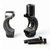 22mm 25mm Lenker 10mm 8mm Gewinde Universal Motorrad Spiegelhalterung Klemme Rückspiegelhalter Adapter Schwarze Klemmenbasis