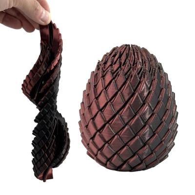 Twist Fidget Dragon Egg Figurine 3D Printed Spiral Dragon Egg Toy Rotating Fidget Puzzle Toy for Stress Relief Easter Basket Stuffers