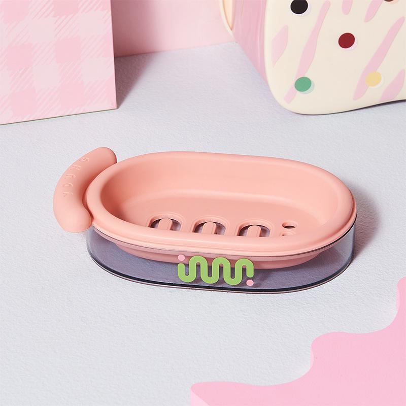 Portable High-End Soap Dish with Drain and Lid for Travel