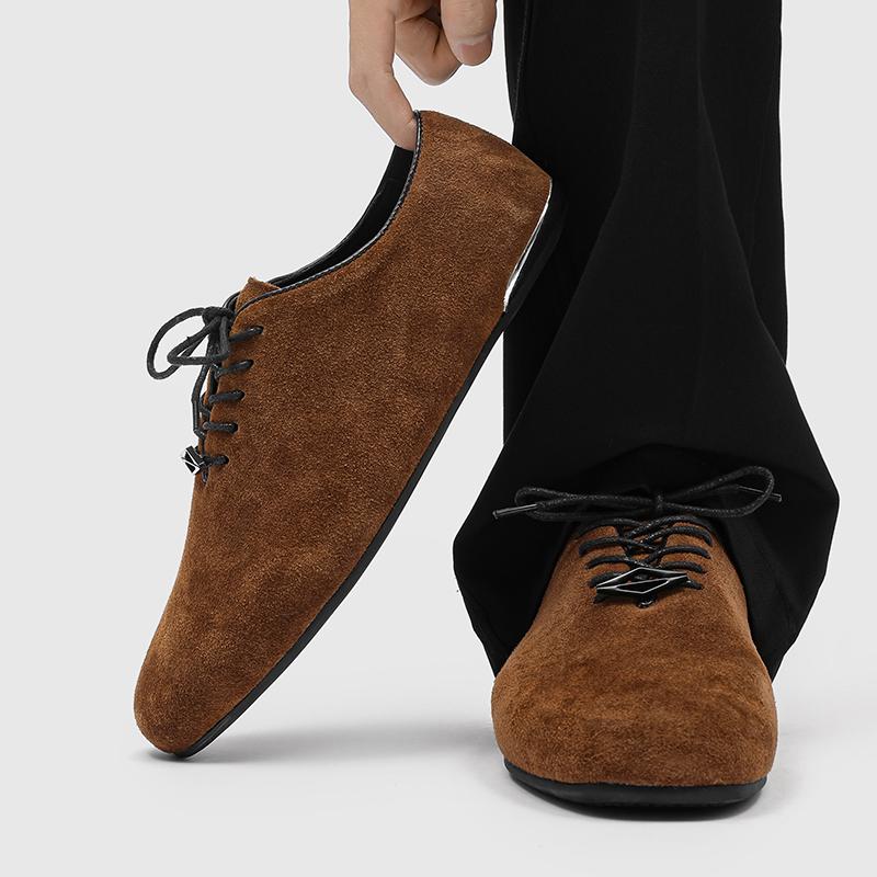 

New High-end Formal Wear Retro Men Breathable Casual Shoes Soft Soled Commuting Business Derby Shoes 46