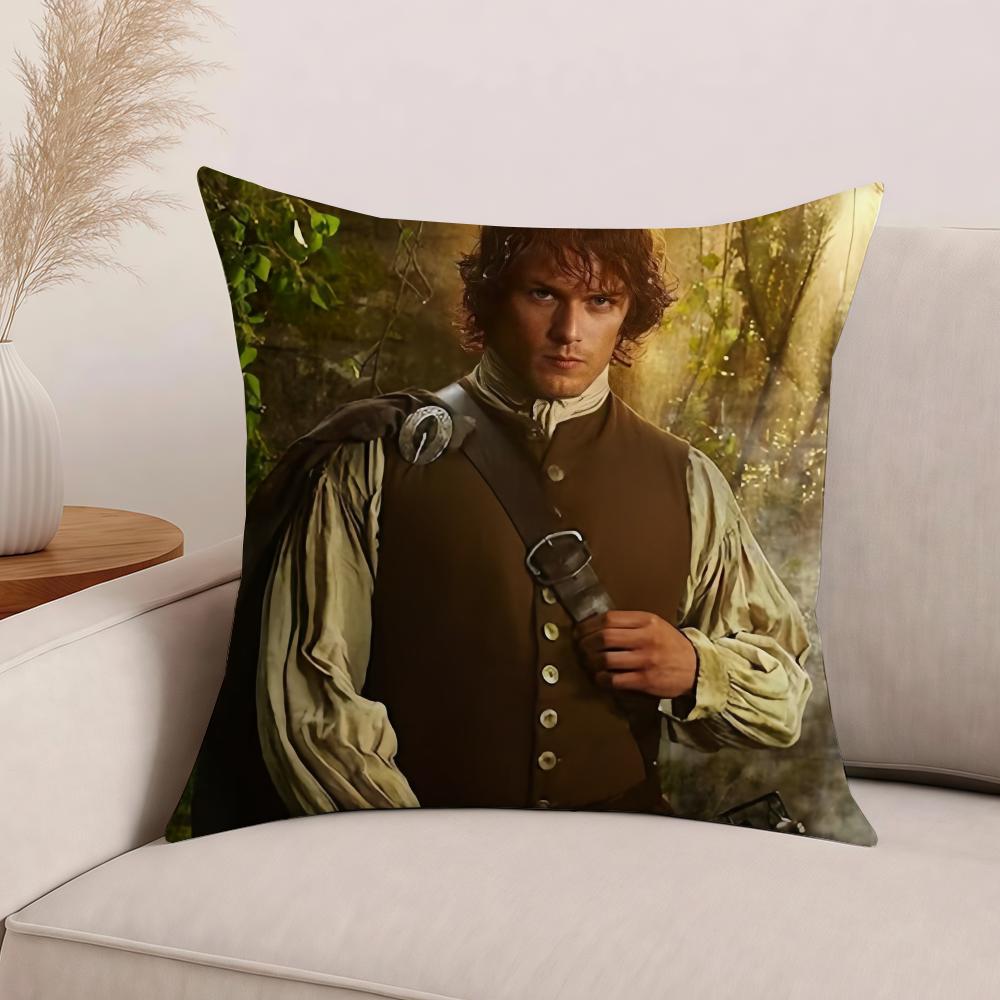 Jamie Fraser Tv Show Outlander Pillow Case Office Cushions Suitable For Sofa Car Bedroom Decorative Cushion Cover