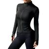 Women S Long Sleeve Yoga Jacket Autumn Winter Sports Fitness Coat
