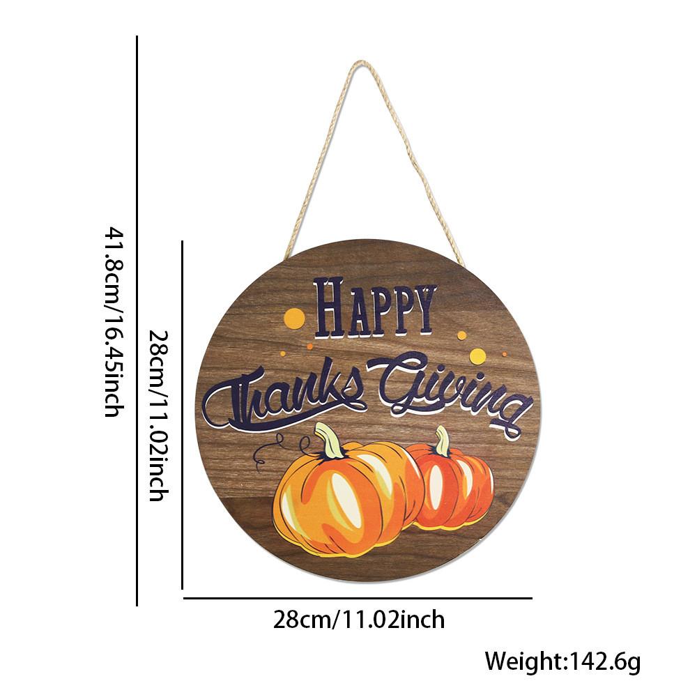 Charming Thanksgiving Decorative Wooden Sign For Autumn Harvest Festivities With Colorful Designs