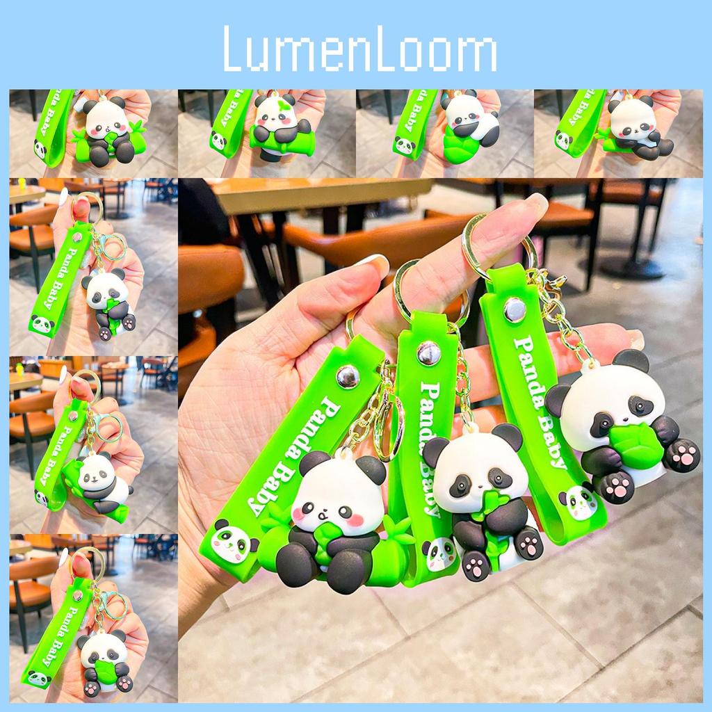 Delightful Chengdu Panda Plush Keychain Soft Silicone Key Fob Perfect For Couples And Friends