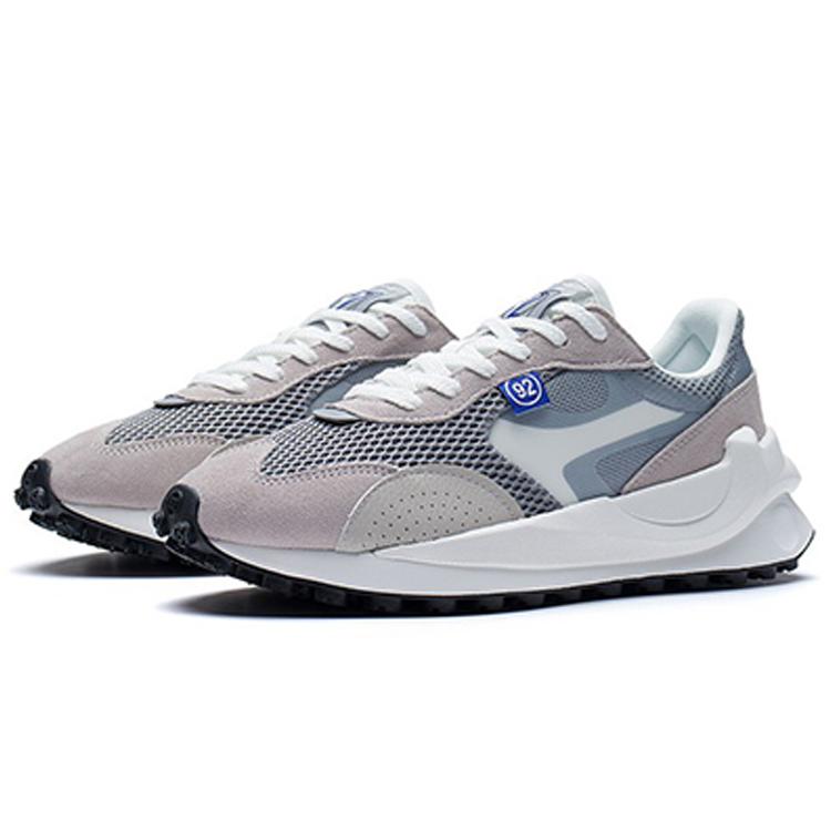 Li Ning Square And Round Textile, Leather Comfortable Slip Resistant Abrasion Resistant Low top Sports Casual Shoes AGCS107-1
