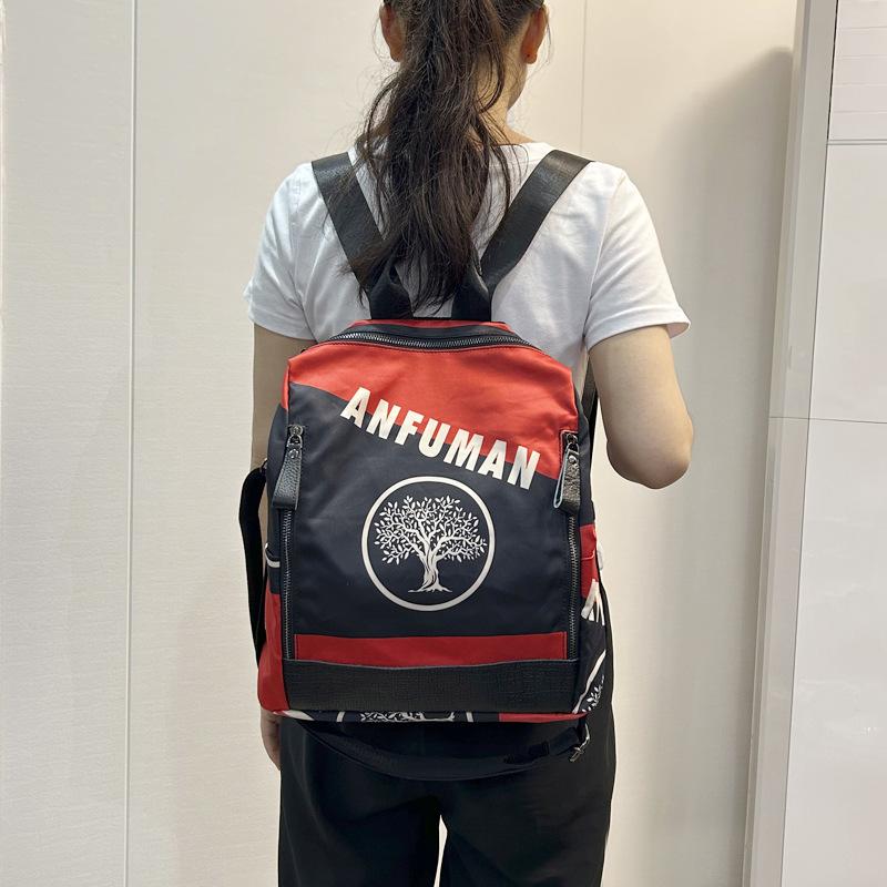 Backpack Women's Ethnic Style Printed Single Shoulder Crossbody Bag Simple and Lightweight Travel Backpack