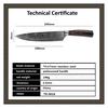 8 Inch Chef Kitchen Knife Damascus Veins 7Cr17 Stainless Steel Knife Kitchen Cooking Tools