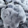 Thick and Warm Modern Blanket Autumn and Winter Bubble Velvet Rabbit Fur Blanket Plush Sofa Towel Pillow Cover Soft and Comfortable Bed Sheet