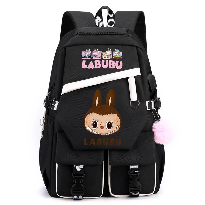 Cartoon Printed Backpack Student Teenager Girl Boy Schoolbag Large Capacity Waterproof Bookbag Women Men Travel Bag Gift