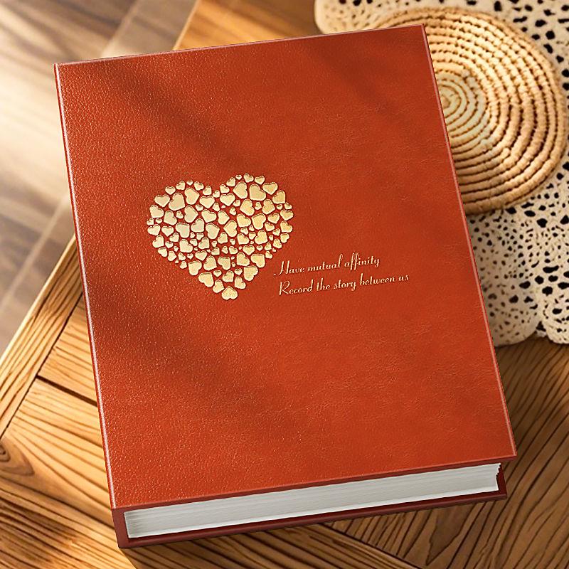 

5-6 Inch Large Capacity Photo Album Scrapbook for Family and Couples Horizontal 7-inch, 200 photos