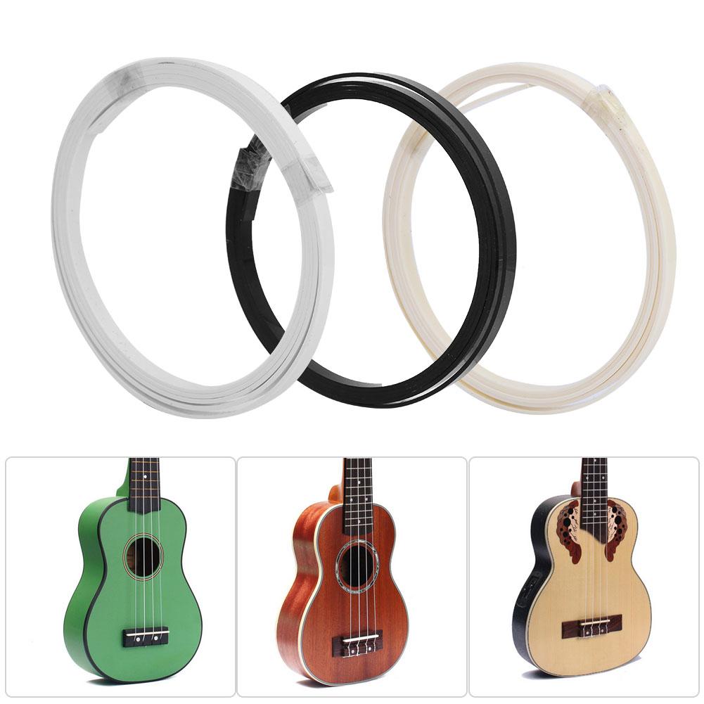 3 Pcs Purfling ABS Plastic Guitar Binding Strip Decorative Guitar Strip 1610x5x1.5mm