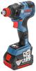 Bosch Professional 18V Cordless Impact Driver with Wrench Two and Carrying (Includes 6.0Ah Batteries, Charger, Case) GDX18V-200C6
