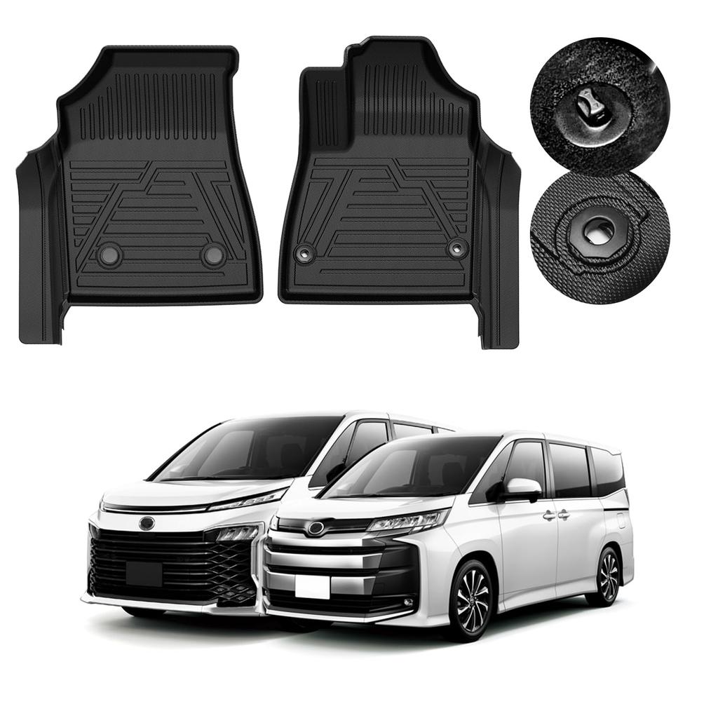 GIMUYA 3D Waterproof Floor Mats for Toyota New Noah and Voxy Compatible with Gasoline and Hybrid Vehicles 2022 with Integrated Center Console with TPE