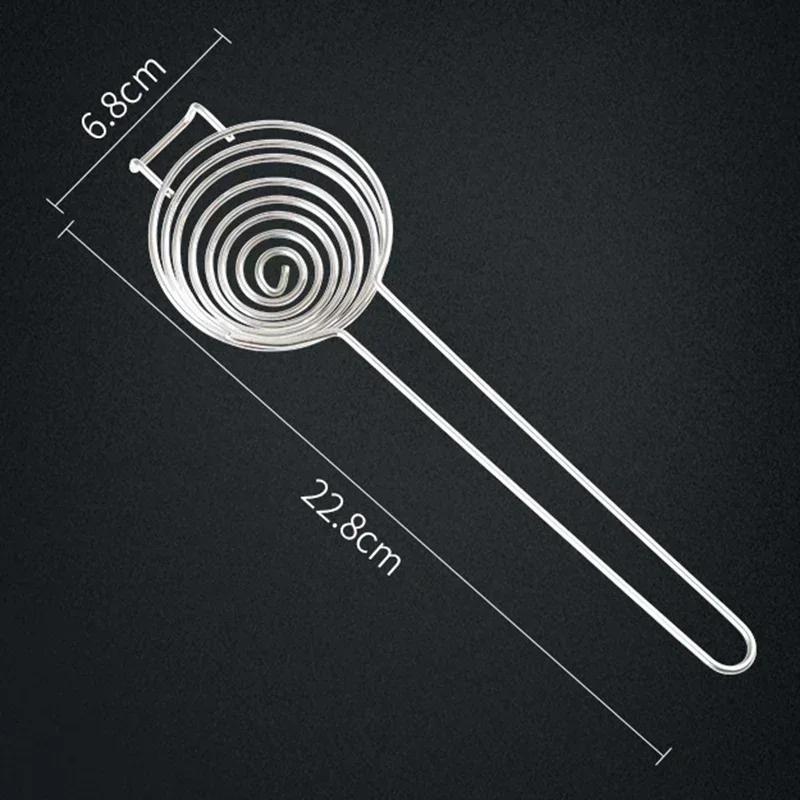 Kuchyňské náčiní Nerezová ocel Kreativní Dlouhá rukojeť Oddělovač vaječného bílku a žloutku Filtr na vejce Tekutá síťka Domácí kuchyňské gadgety