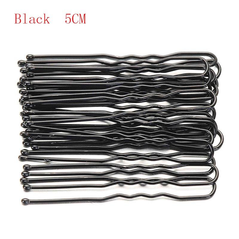 5/7cm 20Pcs U Shaped Hairpin Hair Clips Bobby Pins Metal Barrette Women Modeling Tools Bridal Hairstyle