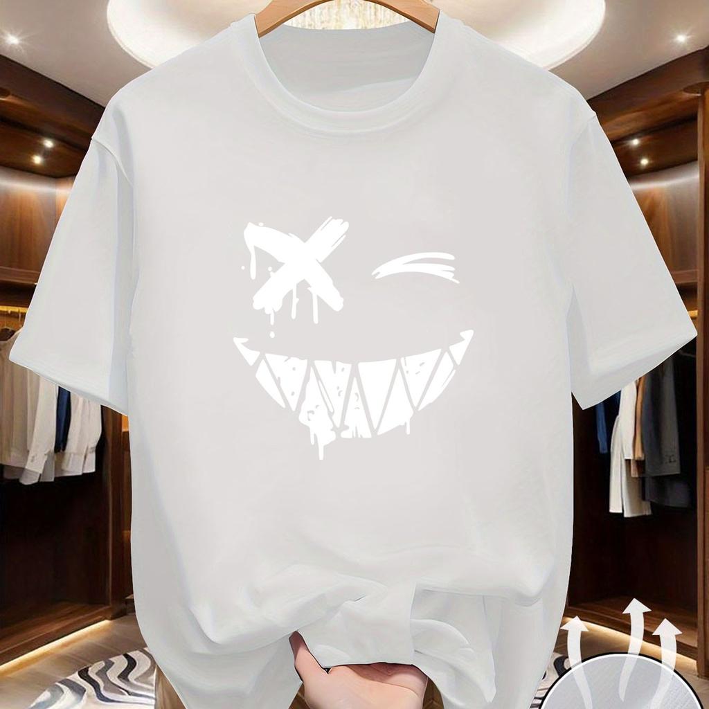 Single Unisexs Roundneck Shortsleeved Tshirt Loose and Elegant Printed Casual Wear Green Material Clean Finish Comfortabl