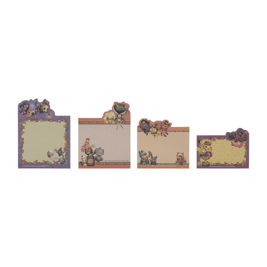 [Pokemon] Pokemon Center Shaped Memo Pad Set: Halloween Harvest Festival