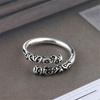 New Creative Gold Hoop Stick 925 Sterling Silver Jewelry Wukong's Weapon Simple Personality Women Gift Opening Rings R344