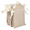 Packaging Bag 10 Linen Jute Sack Jewelry Pouch Drawstring Gift Bags Wedding Favour