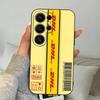 Fashion Brand D-DHL Logo Phone Case For Samsung S 24 Fe 25 Ultra Plus 20 Lite 21 30 22 23 24 22 Ultra 5G Fundas