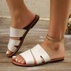 Trendy Women's Plus Size Round Toe Summer Slippers, Lightweight & Stylish for Outdoor Wear