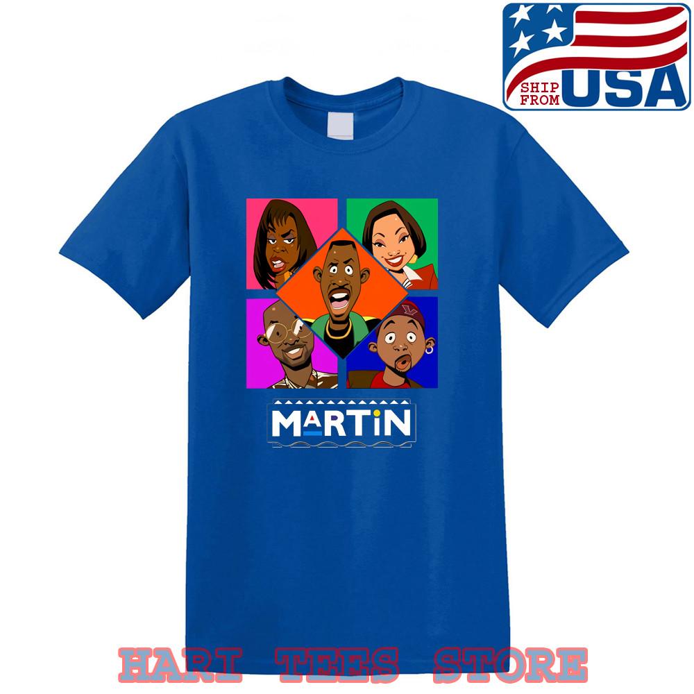 Martin TV Show  Royal Blue Size S to 5XL Unisex T-Shirt XXXL